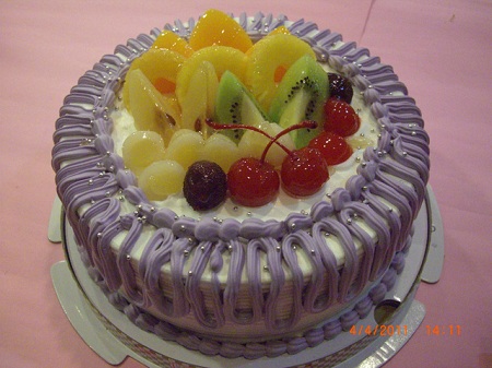 生日蛋糕紫羅蘭